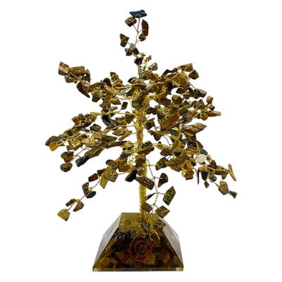300 Bead Green Aventurine Tree Orgonite Pyramid Base